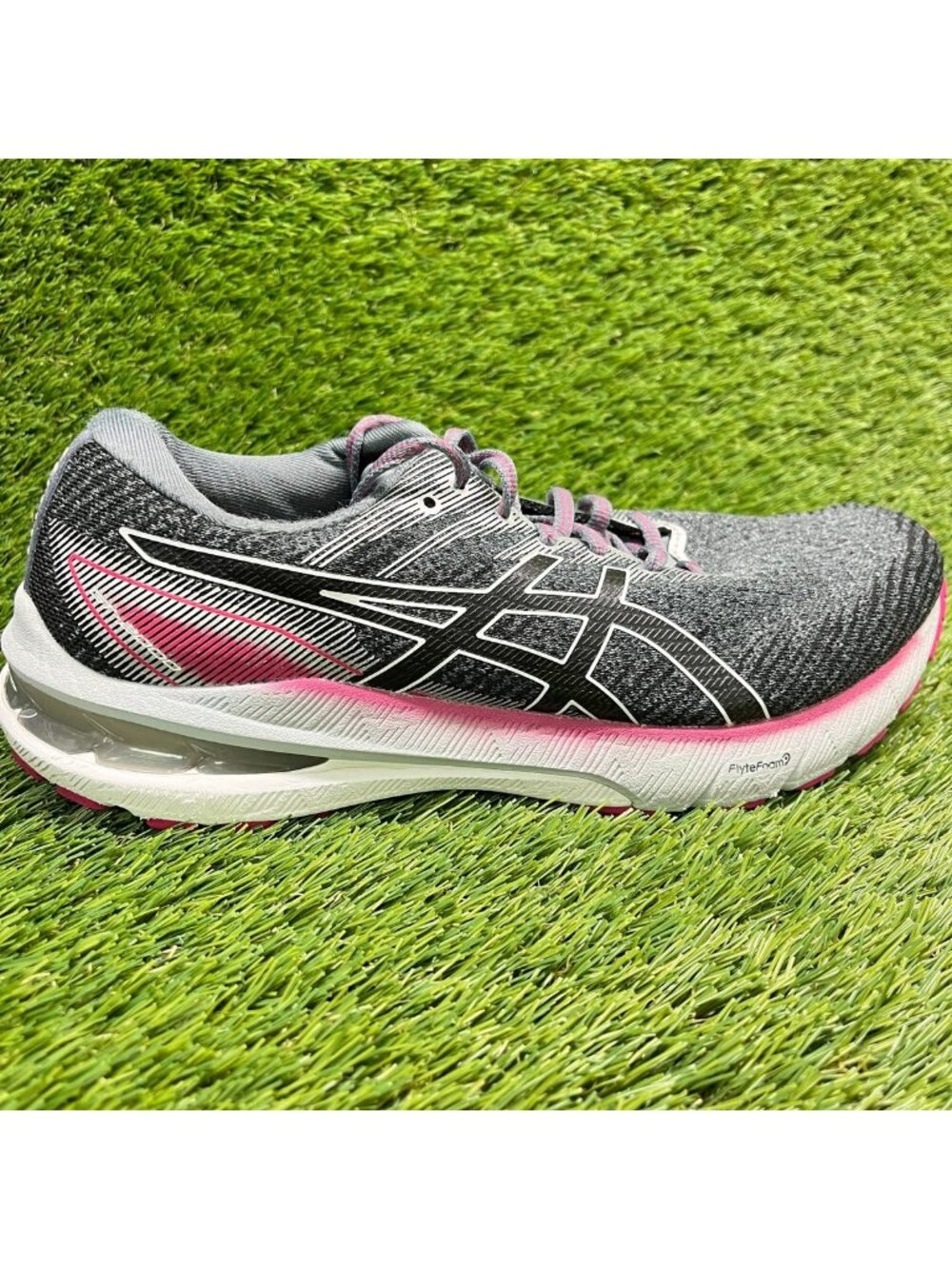 Asics GT-2000 10 Womens Size 10 Gray Black Pink Athletic Running Shoes Sneakers